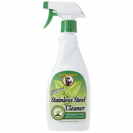 HOWARD NATURAL STAINLESS STEEL CLEANER 16 OZ SS5012